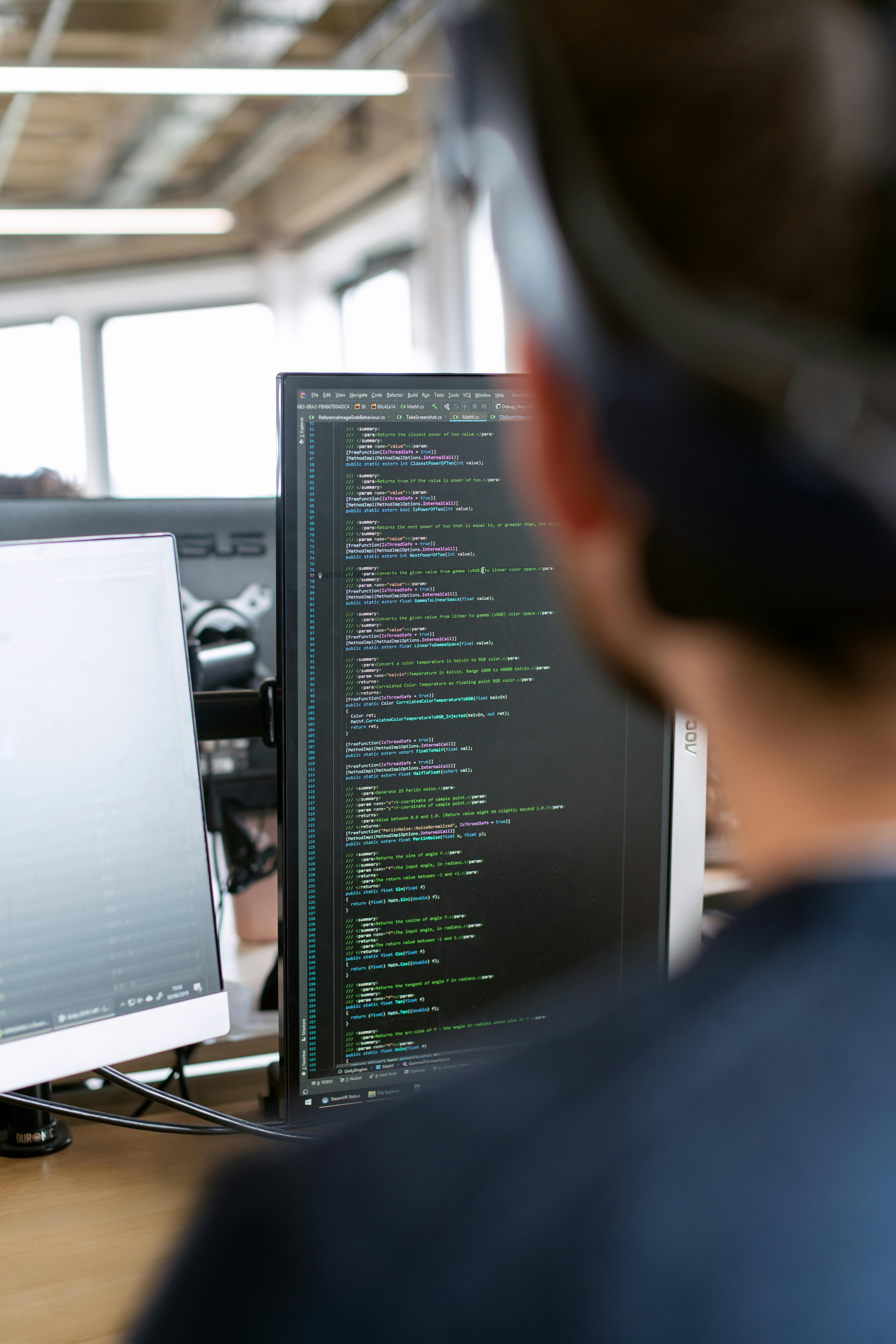 Custom software development team working on tailored solutions
